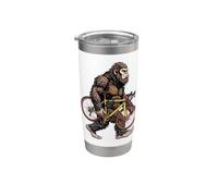 Bigfoot Vélo de route drôle Sasquatch Cycliste Gobelet isotherme en acier inoxydable double paroi