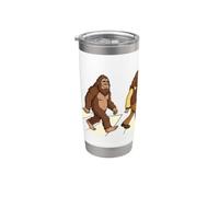 Bigfoot Yeti Sasquatch Road Funny Abbey Band Parodie Gobelet isotherme en acier inoxydable double paroi