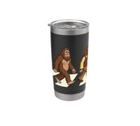 Bigfoot Yeti Sasquatch Road Funny Abbey Band Parodie Gobelet isotherme en acier inoxydable double paroi