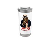 Bigfoot Yeti USA Funny Vintage 4th Juillet Retro Veteran Gobelet isotherme en acier inoxydable double paroi