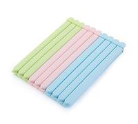 BIGJIYU Clips Fermeture Sachet,Grand Clip pour Sachet,20m Pince Sachet Alimentaire pour Rangement et Stockage de Friandises Bonbons Chocolat Noix Nourritures (10 Pièces)