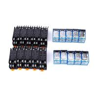 BigKing 10 Pièces Relais 8 Broches + Bobine de Base, Composant Électronique de Haute Qualité Contacteur LY2NJ DC 24 V