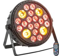 Projecteur PAR XXL Ibiza Light BIGPAR-16RBW4A - 16 LED 4W RGBW 4-EN-1 + 4 LED 30W Ambre