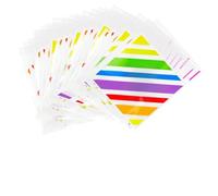 Bigqin Lot de 200 Sachets Autocollants pour Biscuits 10x10 cm, Petit Sachet de Bonbons, 4 Modèles Mignons - Emballage Alimentaire pour DIY Cookies, Bonbons, Cadeaux - Écologiques et Résistants