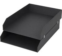 BIGSO BOX - HAKAN - Classeur de bureau pour documents (2pcs) - gris foncé