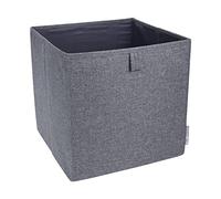 Bigso Box of Sweden 1010 Cube de Rangement Polyester Gris 31,5 x 31,5 x 31,5 cm