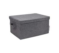 Bigso Box of Sweden 1014 Boîte de Rangement Moyen Modèle Polyester Gris 40 x 30 x 22 cm