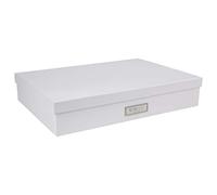 Bigso Box of Sweden 934145541 Boîte de Rangement Format A3 Panneau de Fibre Blanc 31 x 43,5 x 8,5 cm