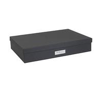 Bigso Box of Sweden 934145641 Boîte de Rangement Format A3 Panneau de Fibre Gris Foncé 31 x 43,5 x 8,5 cm