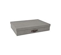 Bigso Box of Sweden 9341C6443 Boîte de Rangement Format A3 Panneau de Fibre Gris 31 x 43,5 x 8,5 cm