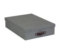 Bigso Box of Sweden 9451C6443 Boîte de Rangement Format A4 Panneau de Fibre Gris 35 x 26 x 8,5 cm