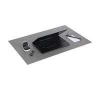 Bigso Box of Sweden ANNIE Sous-mains de bureau - Dessus de table élégant en panneau de fibres et papier - Tapis de souris protecteur pour la surface du bureau - Gris