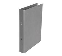 Bigso Box of Sweden classeur à 2 anneaux - classeur fin en panneau de fibres et papier - dossier à anneaux pour documents, pochettes plastifiées et intercalaires - gris