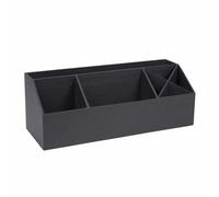 BIGSO BOX OF SWEDEN ELISA Organiseur de bureau avec 4 compartiments Système de classement Coffret de tri pour fiches Trombones Stylos gris foncé