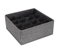 Bigso Box of Sweden grand organiseur tiroir - boîte de rangement avec 16 compartiments - séparateur tiroir pratique pour la commode ou la chambre à coucher - idéal pour les petits accessoires - gris
