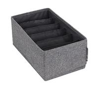Bigso Box of Sweden petit organiseur tiroir - boîte de rangement avec 6 compartiments - séparateur tiroir pratique pour la commode ou la chambre à coucher - idéal pour les petits accessoires - gris