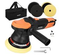 Bigstren 27662 Polisseuse pour voiture 900 W, régulation de la vitesse DA 125/150 mm