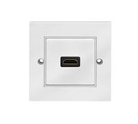 BIGtec Prise murale HDMI - 1 prise - Montage encastré - 1 prise A - 1 prise A - 1 prise HDMI haute vitesse avec Ethernet 3D Full HD HDTV 8K 4K 2160p