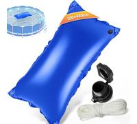 Biigdan Flotteur Hivernage Piscine 120 x 450CM, Coussin Hivernage Piscine Convient Piscines Rondes Rectangulaires,Ballon Hivernage Piscine Hors Sol,Valves Gonflage Doubles,Cordes,Kit de Réparation