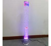 BiiKoon Lampe À Lave Sensorielle LED en Forme De Tube De Poisson À Bulles De 2,5 Pieds avec 7 Effets De Lumière Changeants De Couleur, Veilleuse for Aquarium Et Cadeau for l'Autisme