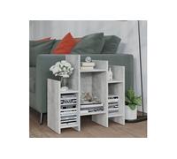 vidaXL Armoire latérale Bois d'ingénierie 60 x 26 x 60 cm Béton gris