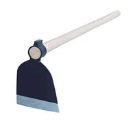BIKAIN Houe avec Manche - Acier trempé et forgé - Tête avec Bord affûté - Manche en Bois de 130 cm - Poids 650 g - Idéal pour l'agriculture et Le Jardinage