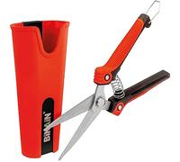 Bikain Kit sécateur 1 Main et Fourreau - Modèle 37RKIT1 - Coupe Droite dentelée et symétrique - Système Universel - Poignée Ergonomique et antidérapante - Fourreau Souple Multi-usages - Rouge