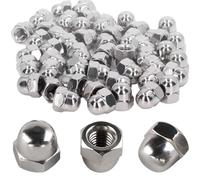 Bikasun 20 Pièces M6 Ecrou Borgne Inox Hexagonal M10 DIN 1587 Forme Supérieure A2 V2A Cache Ecrou Pour Vis Boulons Filetés & Tiges Filetées