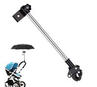 Bike Umbrella Holder, Stroller Umbrella Stand, 0.75x1.57 inches, Adjustable No Drill, Attachment Mount for Men Women Teens Kids Family Outdoor Riding and Sun Rain Protection, Bicycle Handlebar