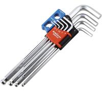 BIKESERVICE Jeu de clés mâles coudées à six pans creux 9 pièces, (BS9
