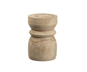 BIKKEL - Table d'appoint en bois naturel D28 Marron