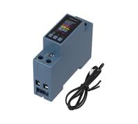BildeeMait Compteur de puissance AC 40 A DIN Rail, compteur d'énergie numérique affichant la tension, le courant, la fréquence et la température