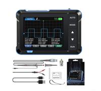 BildeeMait DSO153 Oscilloscope numérique 1 MHz bande passante 5 MS échantillonnage en temps réel, générateur de fonctions intégrées jusqu'à 10 kHz, écran HD de 7,1 cm, portée de poche rechargeable (B)