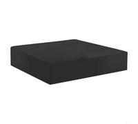 BildeeMait Housse de baignoire d'extérieur en polyester 190T résistant aux intempéries et à la poussière, pour jardin, terrasse, table, chaise, meubles, noir (231 x 231 x 30 cm)