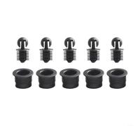 BildeeMait Lot de 10 paires de chevilles de haut-parleur en plastique pour fixation de mailles, boucles de fixation, pièces audio, 6 x 5,7 mm, taille de la vis (A32)