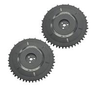 BildeeMait Lot de 2 roues tout-terrain pour Segway Navimow i105E i108E i110N Roues de traction antidérapantes en polyéthylène pour pelouse