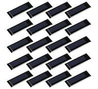 BildeeMait Lot de 20 cellules de panneau solaire 0,5 V 160 mA 53 x 18 mm avec revêtement époxy polycristallin pour éclairage domestique et petits systèmes