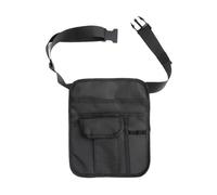 BildeeMait Tablier de serveur noir avec plusieurs poches, réglable pour serveuse, uniforme de travail léger en tissu Oxford 25 x 21 cm