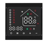 BildeeMait Thermostat numérique pour panneau acrylique 3 A Eau et chauffage électrique 16 A 0-90 C Contrôle de température 3 A Noir