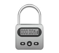 BildeeMait Verrouillage temporel avec écran LCD et rétroéclairage, cadenas électronique rechargeable pour améliorer le sommeil, minuterie 99h59m
