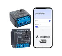 BilihonDim Matter Over Thread Variateur d'intensité mural 230 V, variateur compact caché pour LED à intensité variable 150-200 W, fonctionne avec l'écosystème Matter