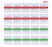 BIlinli 20 Pcs PH Solution Solution Tampon PH pour Test Mètre Mesurer Calibrage 4.01 6.86