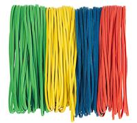 Bilinny Lot de 120 grands élastiques en caoutchouc très résistants, 0,9 kg, 17,8 x 0,3 cm, fabriqués aux États-Unis, pour la maison et le bureau, 4 couleurs assorties