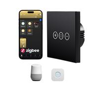Bilisty Zigbee - Variateur d'intensité tactile, sans fil neutre, télécommande d'éclairage intelligente compatible avec les concentrateurs Zigbee standard, SmartThings, Hubitat, Echo, | LED et halogène