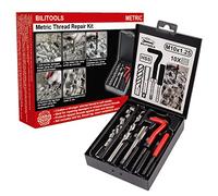 BILITOOLS M10x1,25 Kit Réparation Filetage Helicoil | Avec foret HSS, outil d'installation et inserts filetés en acier inoxydable