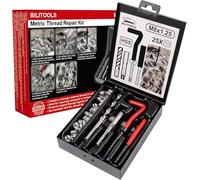 BILITOOLS M8x1,25 Kit Réparation Filetage Helicoil | Avec foret HSS, outil d'installation et inserts filetés en acier inoxydable