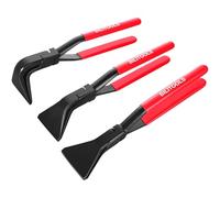 BILITOOLS Pince à Border 3 Pièces, Pince à Plier la Tôle 0°/45°/90° | Mâchoires 60 mm en acier carbone trempé, pour plier tôle acier, tôle bac acier et zinc, poignée antidérapante pour zingueur