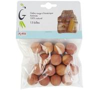 Billes antimites bois cèdre rouge sachet de 15