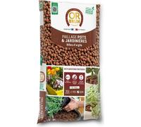 Billes d'Argile, OR BRUN, Favorise le Drainage, Aère le Sol, Conserve l'Humidité, 20L