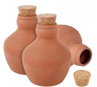Billes d'irrigation en terre cuite Unyqoos® en argile rouge – irrigation goutte à goutte naturelle pour les jardins et les plantes en pot, libération d'humidité pendant 2 à 3 jours, réutilisables